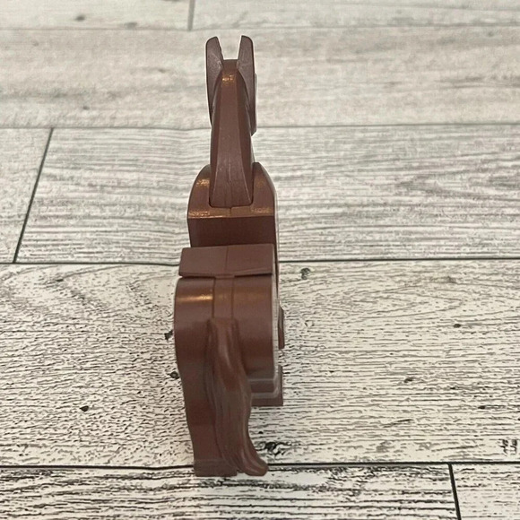 LEGO Brown Horse Minifigure w/ Movable Legs Black Bridle LOTR Western Farm - Picture 5 of 6